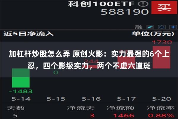 加杠杆炒股怎么弄 原创火影：实力最强的6个上忍，四个影级实力，两个不虚六道斑